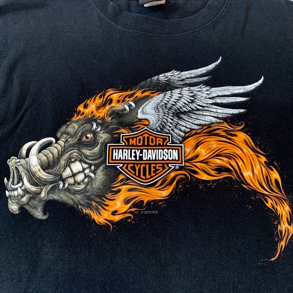 Vintage Harley Davidson Hog Shirt View 2